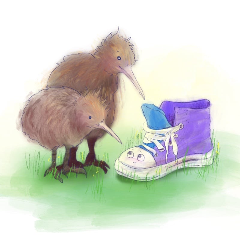 Kiwi birds and the Left Shoe